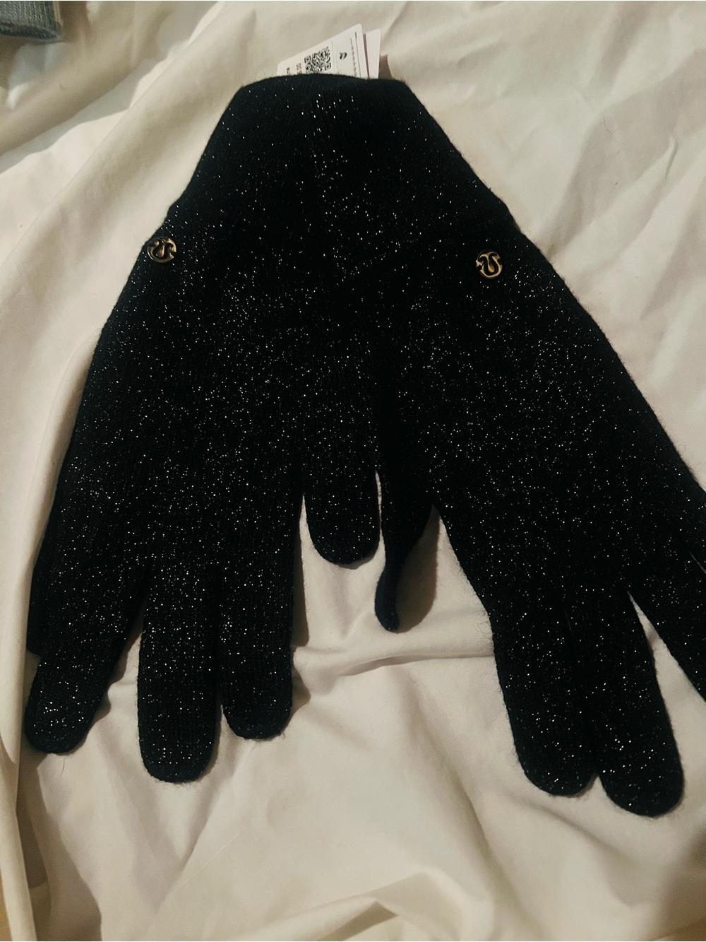 Lululemon warm revelations shine gloves new black